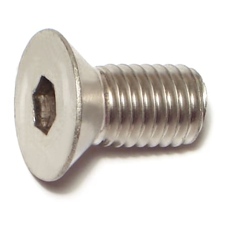 Midwest Fastener 1/2"-13 Socket Head Cap Screw, Flat, Plain 18-8 Stainless Steel, 1 in Length, 4 PK 72127
